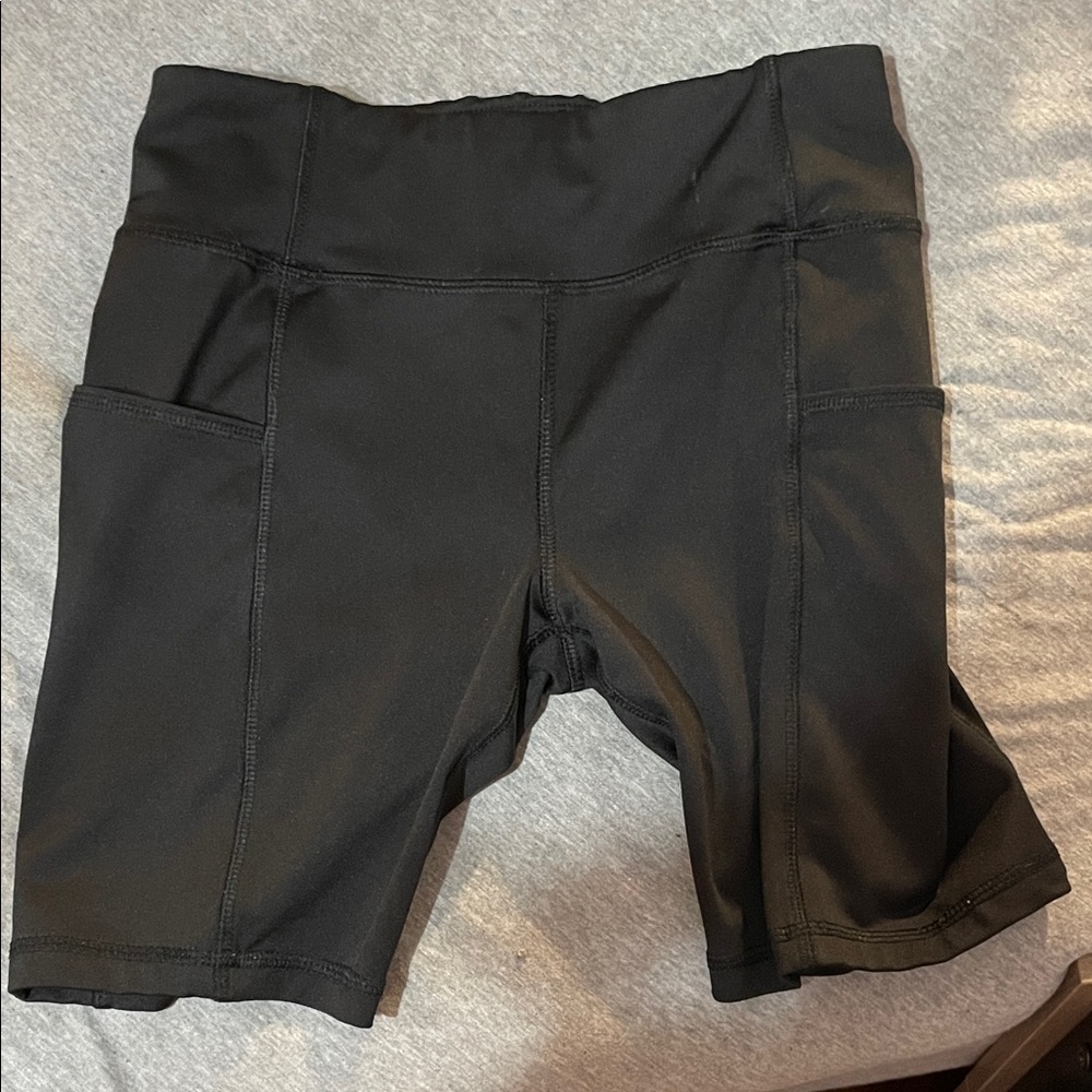 Athletic Works Women's Black Bike Shorts